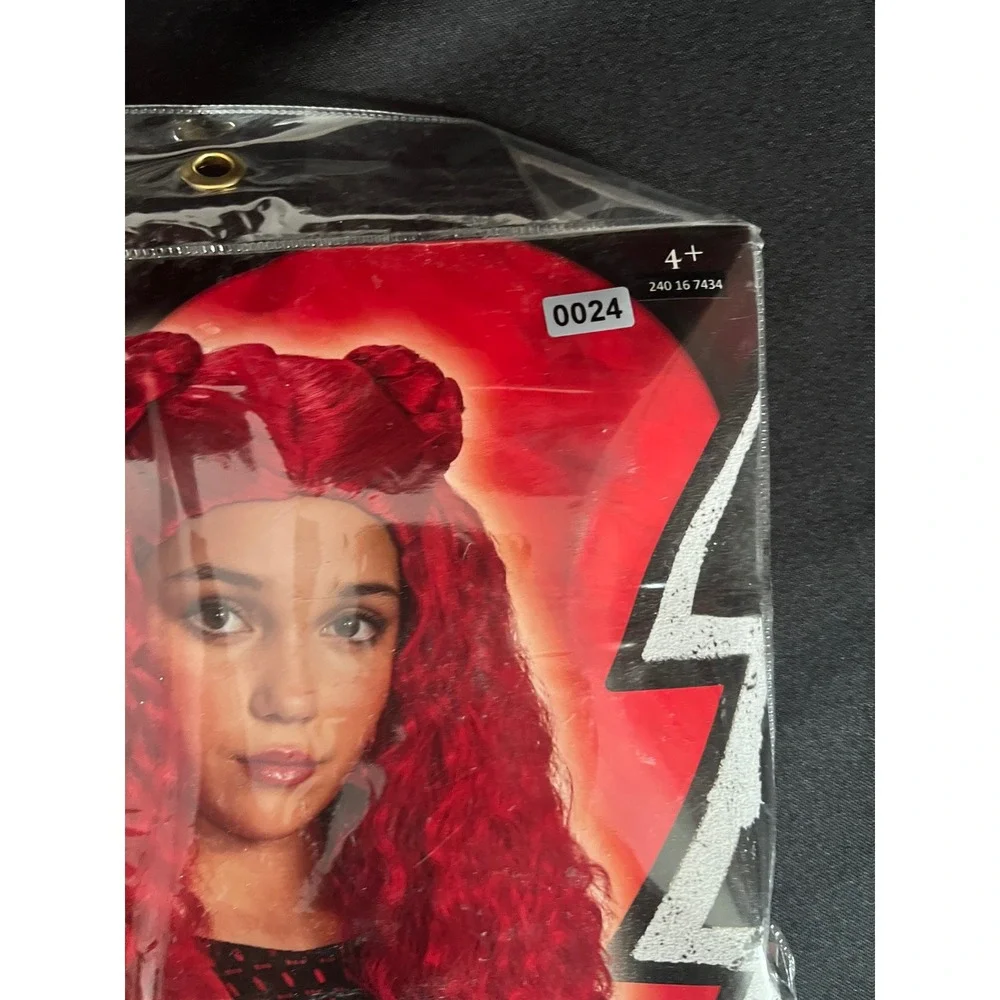 Disney Descendants The Rise of Red Wig Kids Disguise Red Costume Accessory 4+